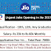 Urgent 2017 Job Openings In Reliance Jio 