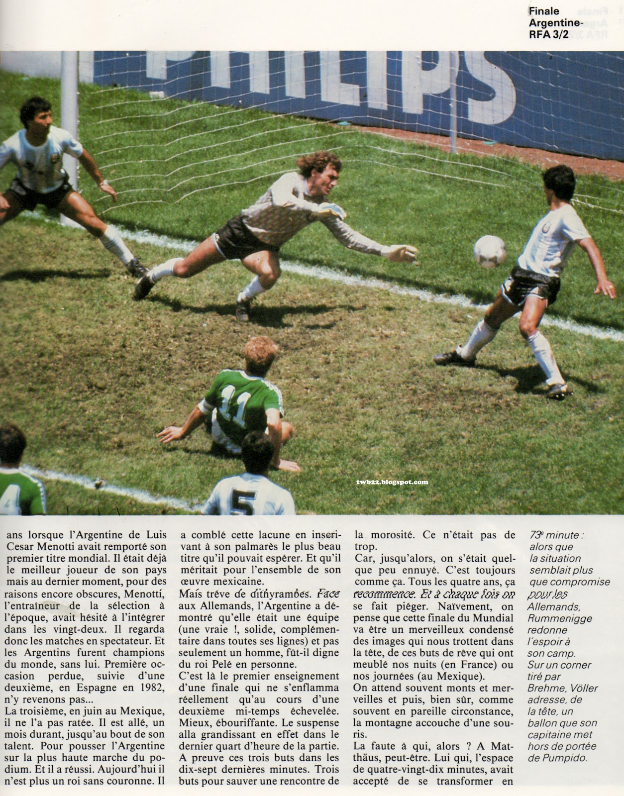 TWB22 World Cup 1986 Final Argentina West Germany