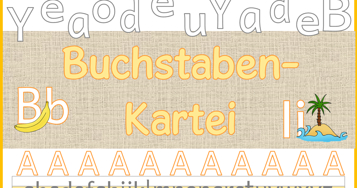 Frau Locke: Buchstabenkartei - Buchstaben schreiben und suchen