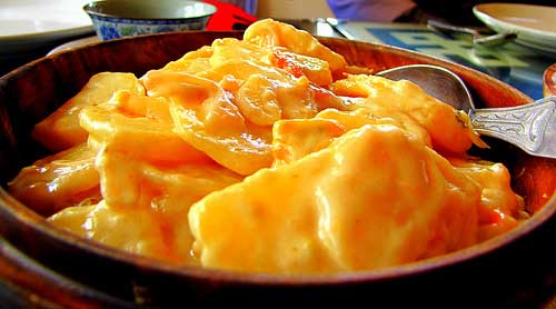 The Bhutanese Cuisine : Kewa Datshi -> The Cheesed Potato