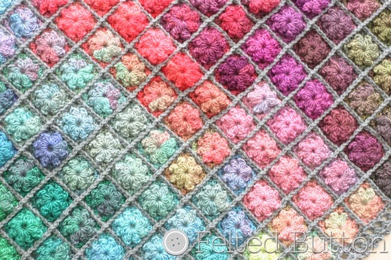Painted Pixels Blanket Crochet Pattern by Felted Button