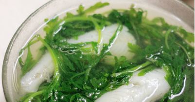 Canh cá khoai nấu tần ô - Hồng Ngọc Foody