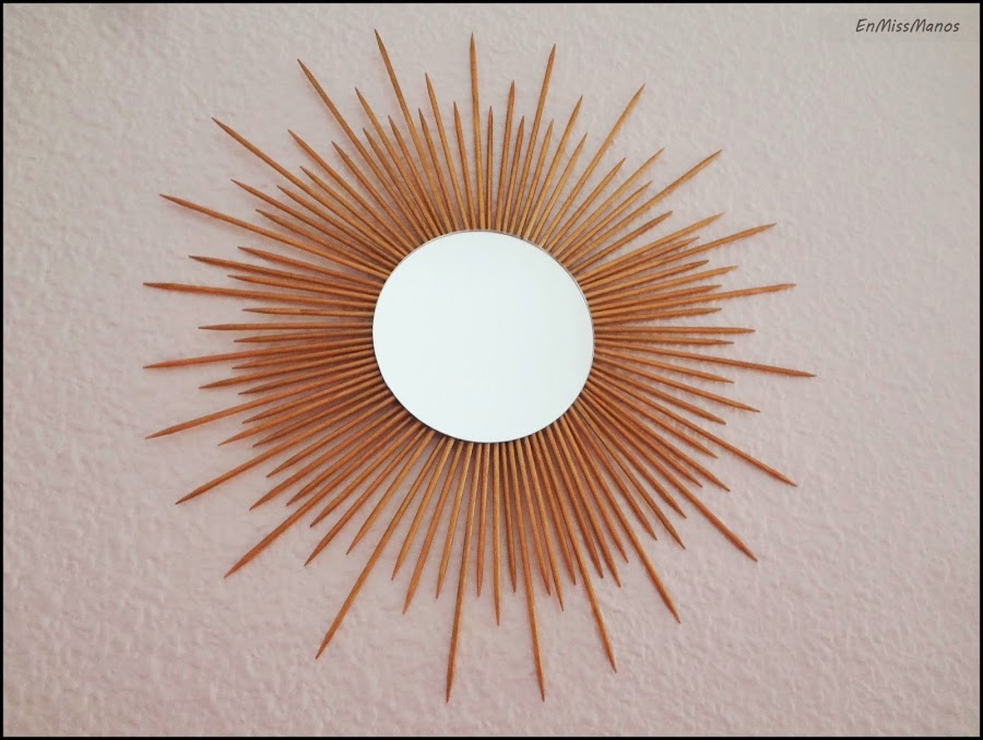  Espejo de sol de palitos de brocheta