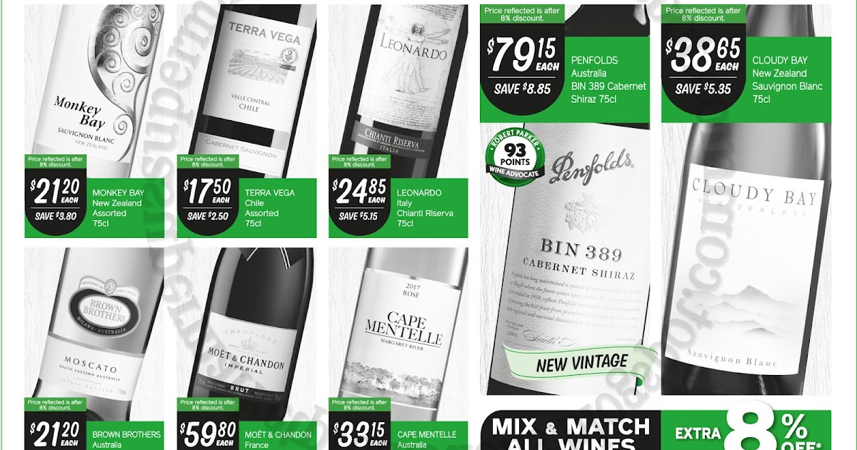 Cold Storage Wine Promotion 10 12 November 2017 Supermarket Promotions