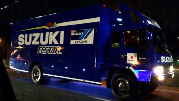 Penampakan mobil Suzuki Ecstar MotoGP di Indonesia