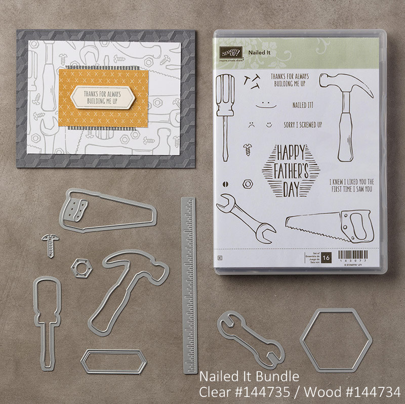 Personally Yours Stampin' Up! Build It Framelits Red Tool Box