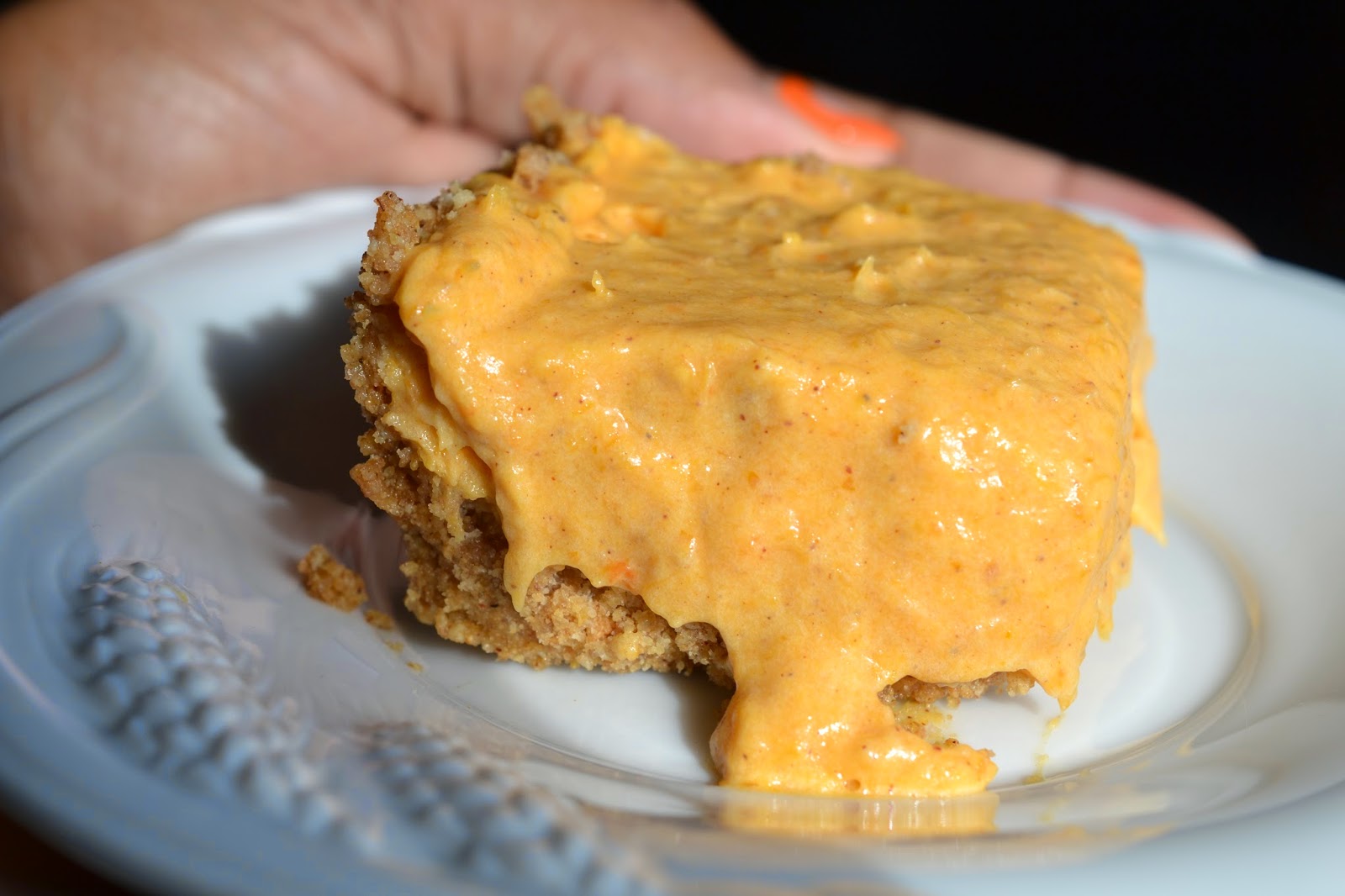 Greedy Girl JellO Nobake pumpkin cheesecake