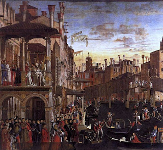 Ponte di Rialto - Pintura de Vittore Carpaccio Veneza - Itália