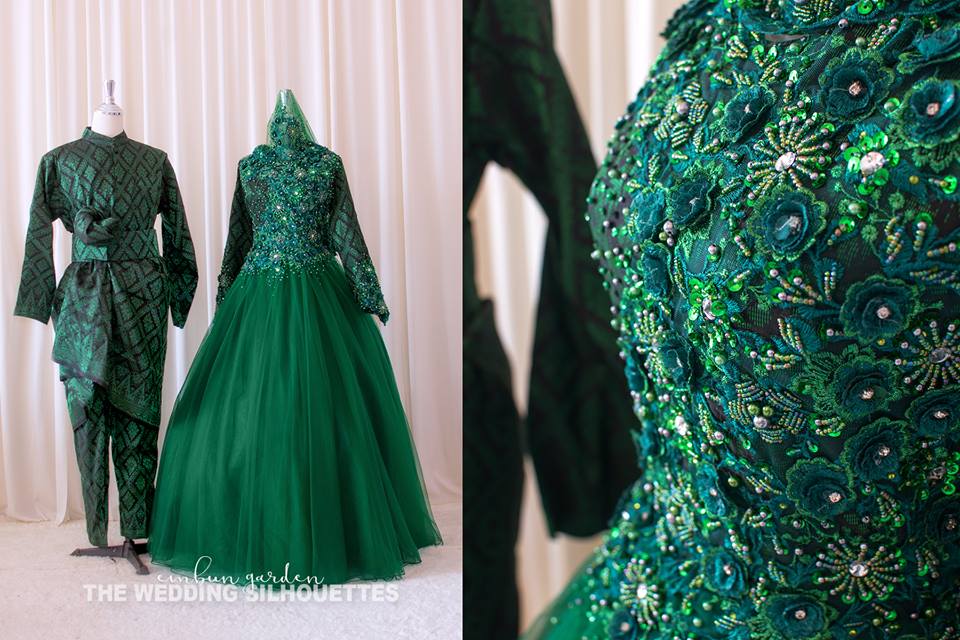 busana wedding gaun pengantin rok bola