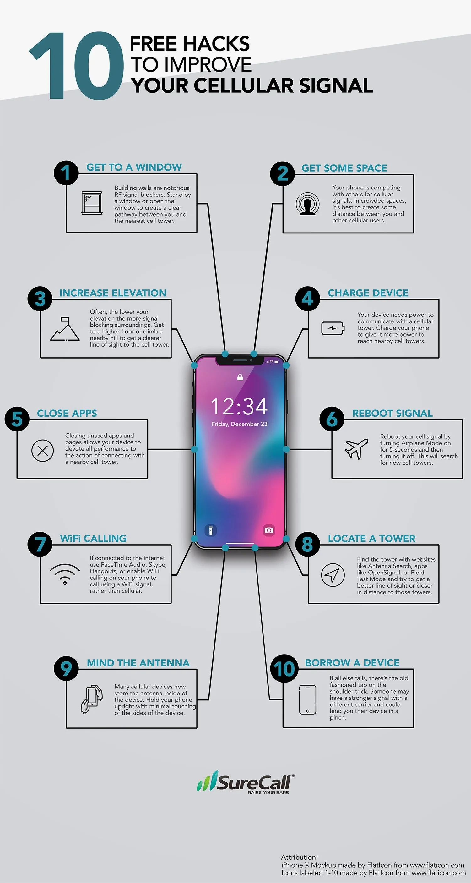 10 Free Hacks for Improving Your Cell Signal - #infographic