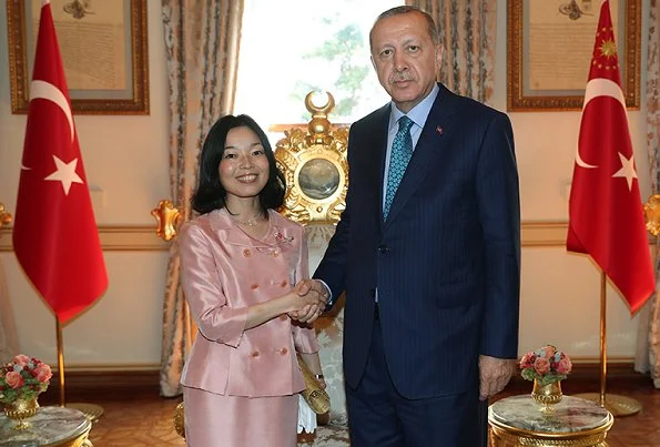 Turkish President Recep Tayyip Erdoğan hosted Japanese Princess Akiko