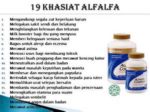 Promosi Alfalfa Complex Shaklee ~ Khasiat