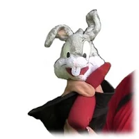 Conejo, títere en el sombrero, truco de magia divertida