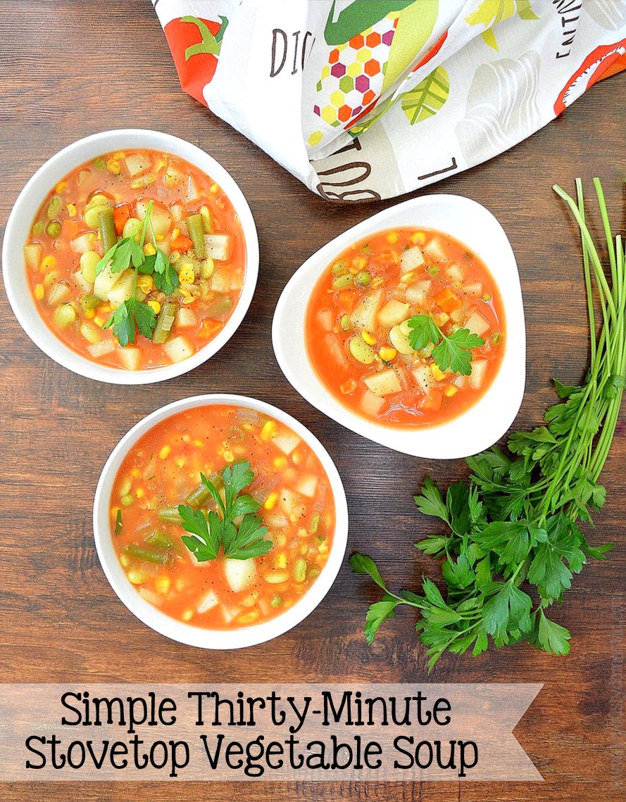 Joyously Domestic Simple ThirtyMinute Stovetop Vegetable Soup