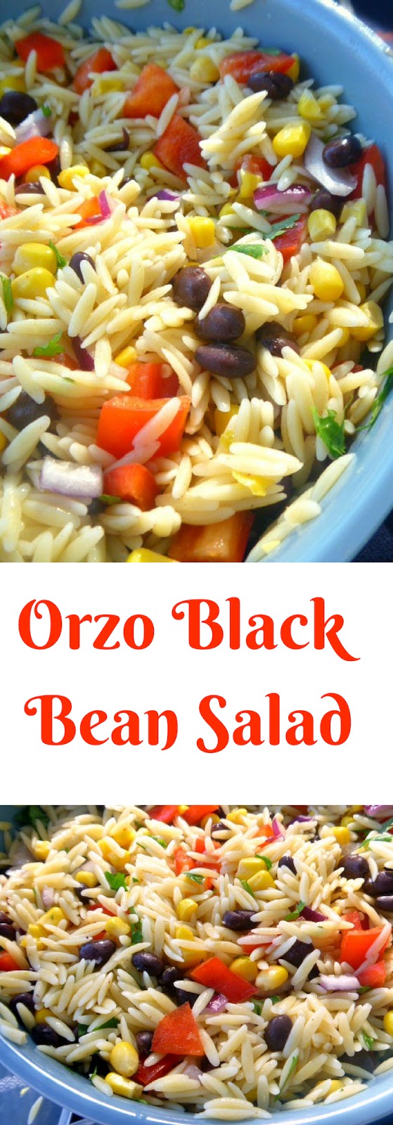 Slice of Southern Orzo Black Bean Salad