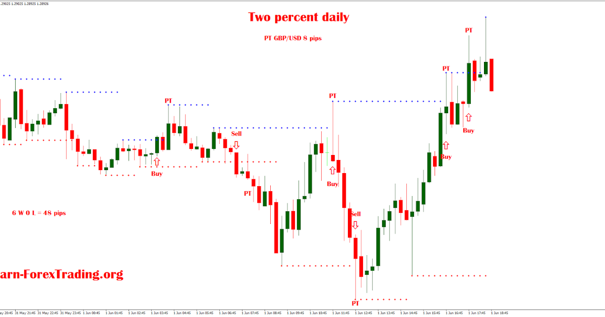 One percent daily forex review