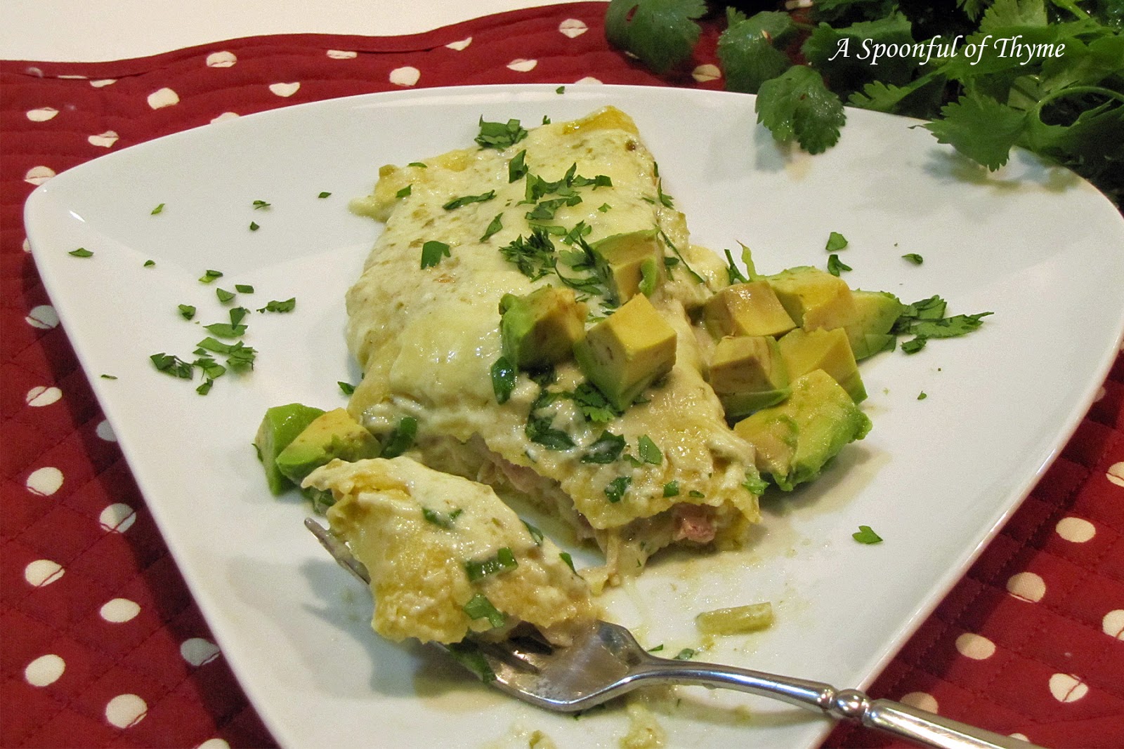 Turkey Enchiladas Verde