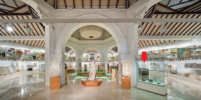 Fuente: http://www.macbarcelona.cat/Exposicions/Exposicio-permanent/Roma/La-ciutat-romana El Gorgoneion de L'Hospitalet, contextualizado en el MAC