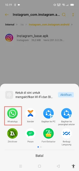 How to Send Apps Via Whatsapp 7