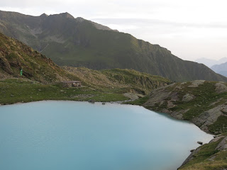 Morgendlicher Blick auf Hauersee und -hütte
