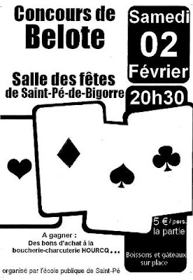  Saint-Pé de Bigorre : Concours de Belote 2013