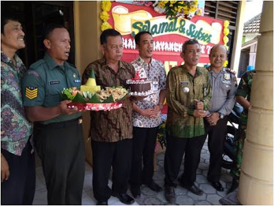 DANRAMIL SUKODONO BERI KEJUTAN KEPADA KAPOLSEK