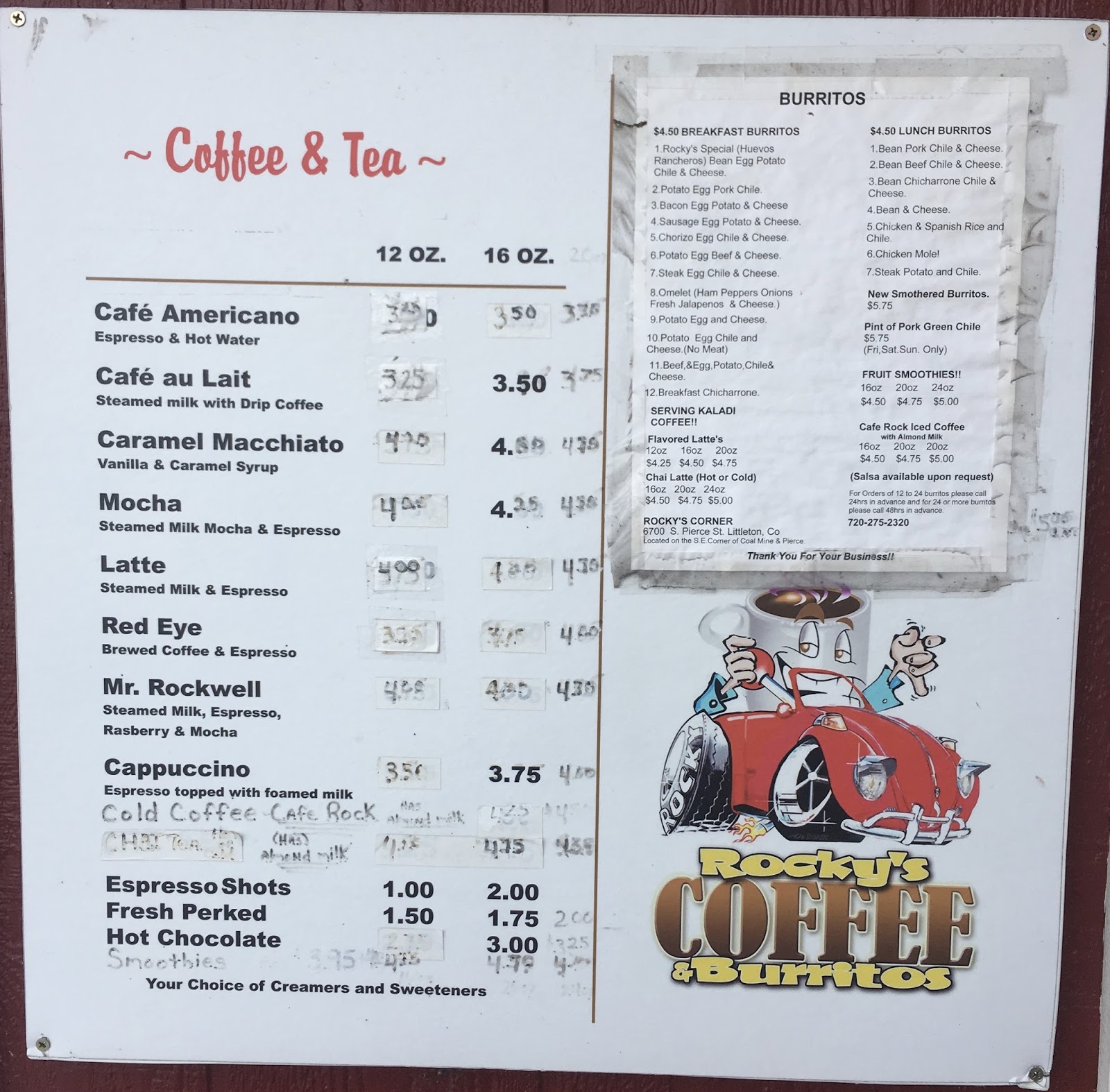 GREAT EATS HAWAII ROCKY'S CORNER CAFE AND BURRITOS LITTLETON, COLORADO