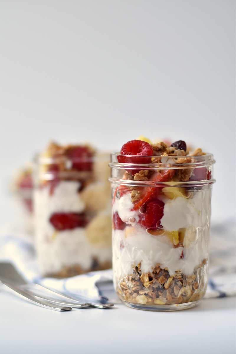 Sourdough Sunday Fruit Parfaits with Homemade Maple Syrup Granola