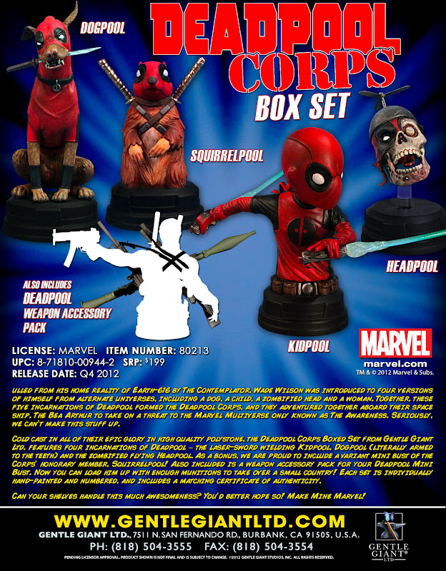Angry Koala Gear (Vintage): Deadpool Corps Boxed Set from Gentle Giant ...