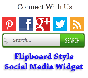 Flipboard+Style+Social+Media+Widget