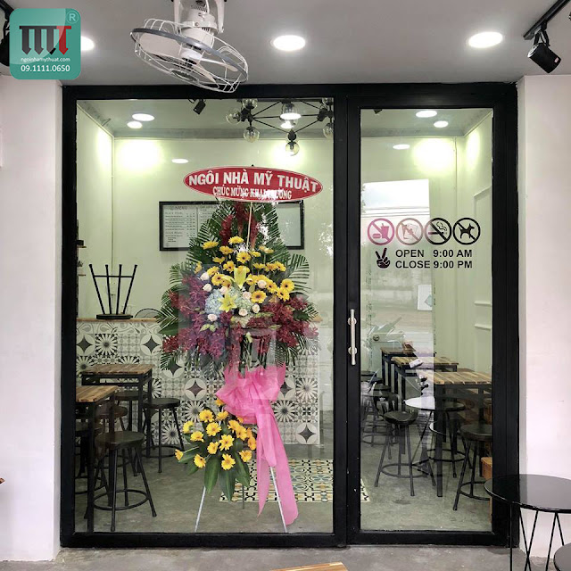 Thiết kế thi công quán trà sữa GM Tea thiet ke thi cong quan tra sua gm tea