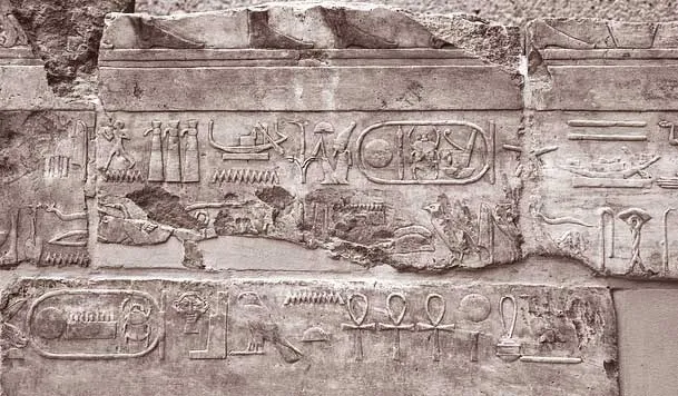 Gambar Tulisan Hieroglyph Mesir Kuno