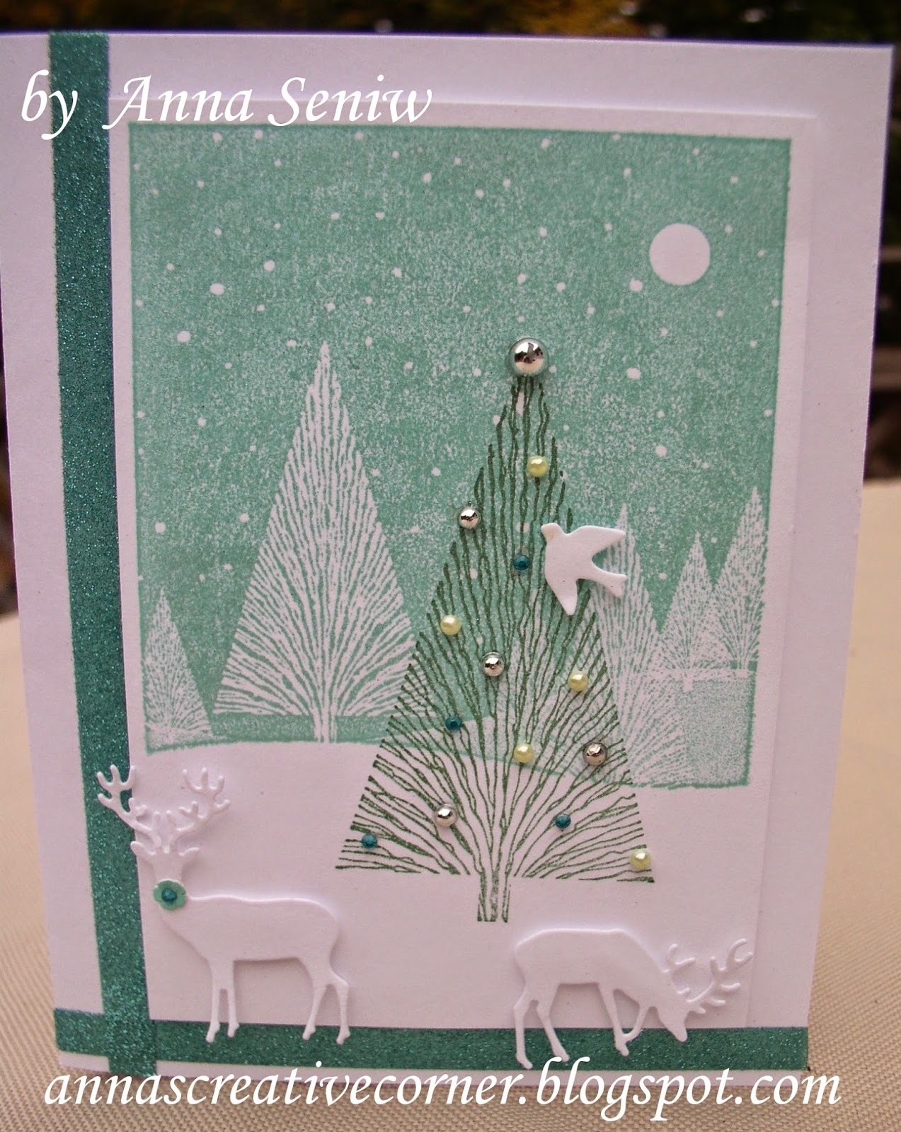 A Peek Inside The Creative Corner: Modern Christmas Cards - One Design, Three Different Colors