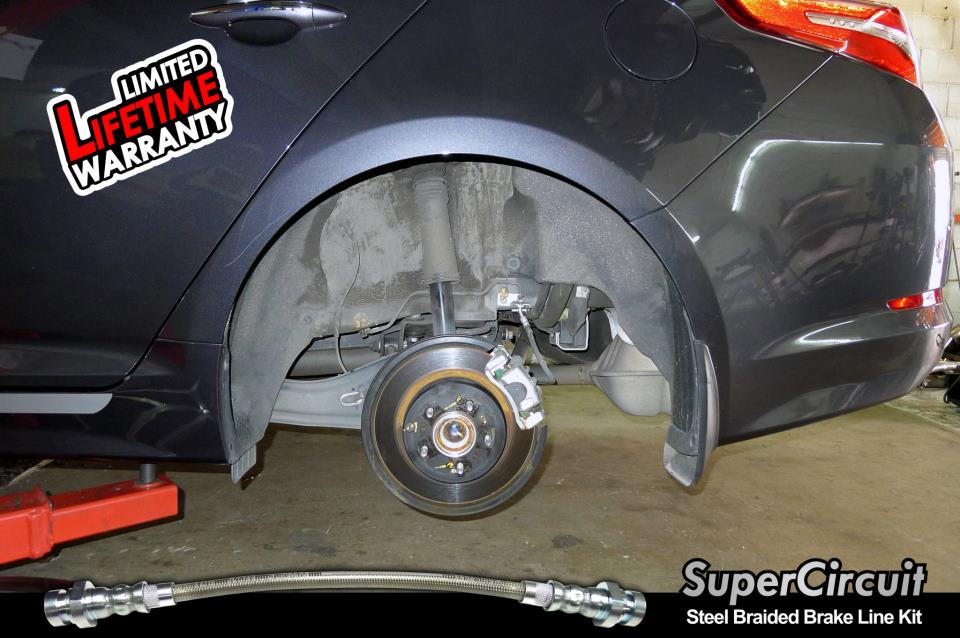 SUPERCIRCUIT Steel Braided Brake Lines Kia Optima K5 Steel Braided