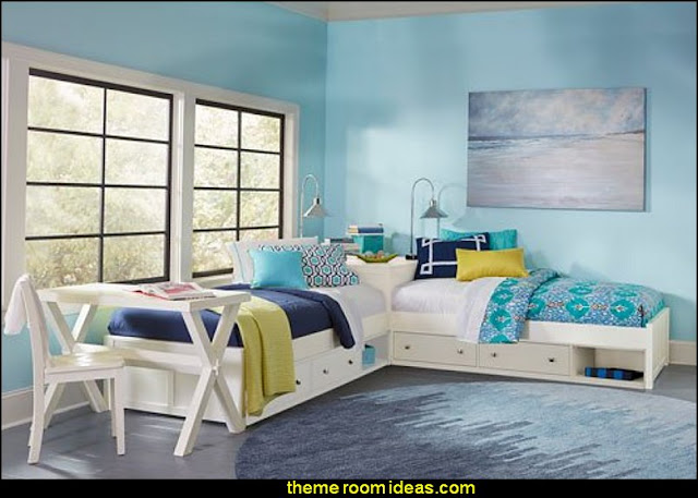 shared bedrooms ideas - decorating shared bedrooms - siblings sharing bedroom - Shared spaces - boy and girl shared room - Shared Kids Room decorating - Room dividers - shared bedroom spaces - curtains - Room Divider Curtains 