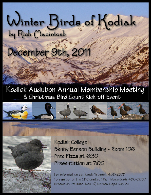 Kodiak Audubon Society December 2011