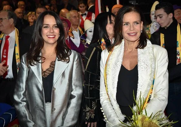 Prince Albert of Monaco and Princess Stephanie of Monaco, Pauline Ducruet and Louis Ducruet at 42nd International Circus Festival in Monte-Carlo