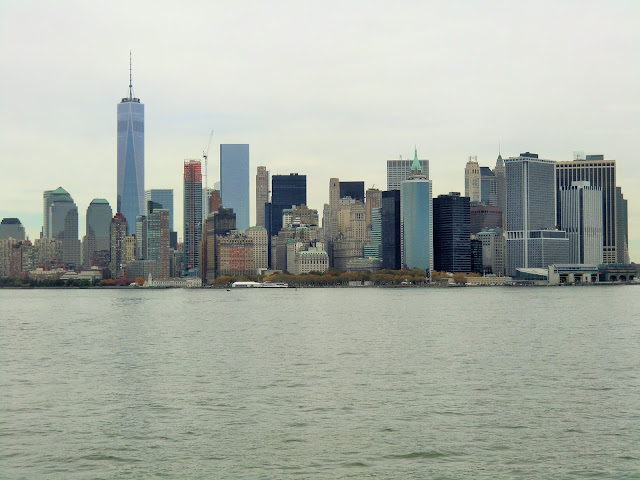 vue de la skyline de Manhattan depuis un staten island ferry