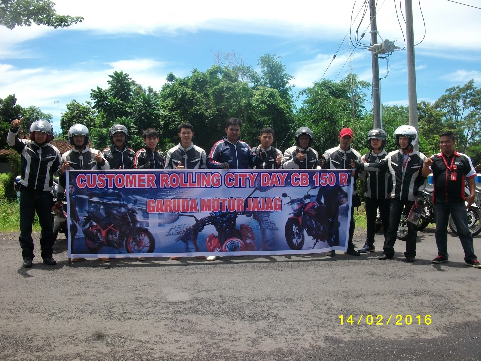CUSTOMER ROLLING CITY DAY CB150R 2016 Garuda Motor I