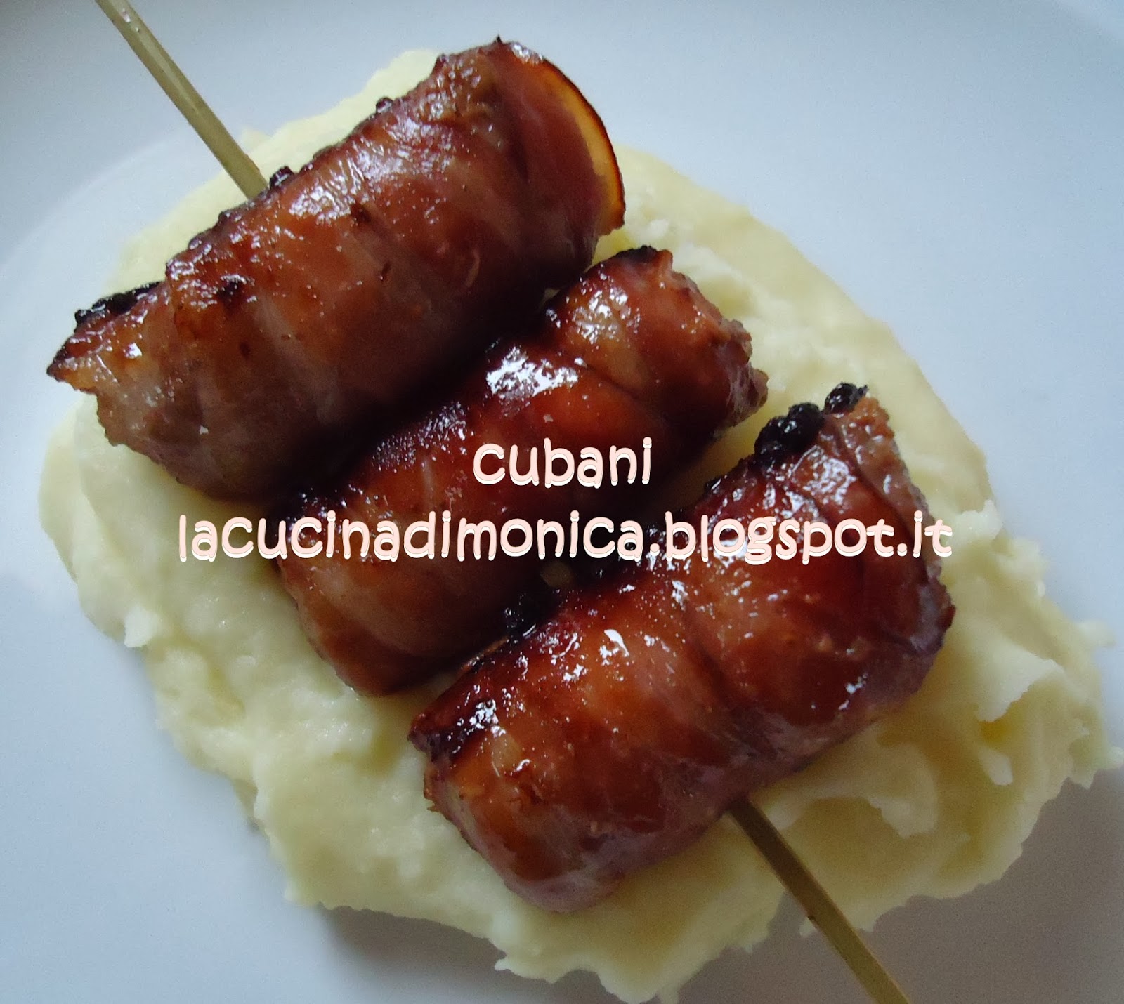 cubani (spiedino di salsiccia luganega)