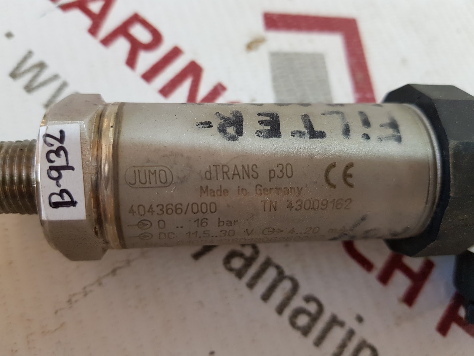 JUMO DTRANS P30 404366/000 PRESSURE TRANSDUCER Aeliya Marine