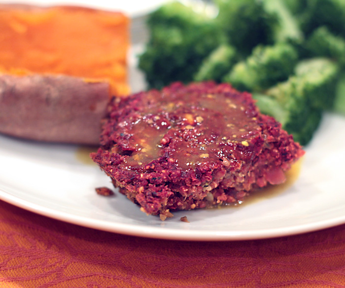 Andrea's Easy Vegan Cooking I made beet loaf?