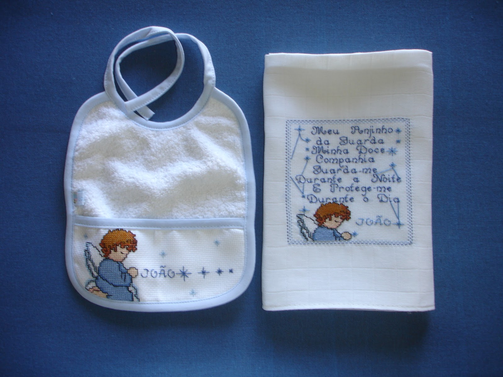 Espaço de Ideias da Ana: Ponto Cruz - anjo da guarda - menino