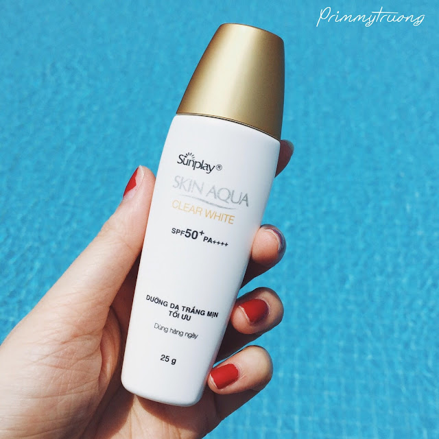 review sunplay skin aqua clear white spf50  pa