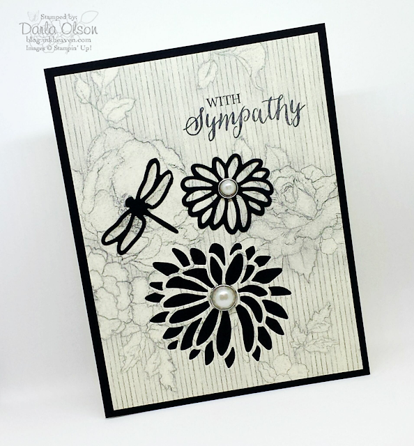 Handmade sympathy card created by Darla Olson at inkheaven