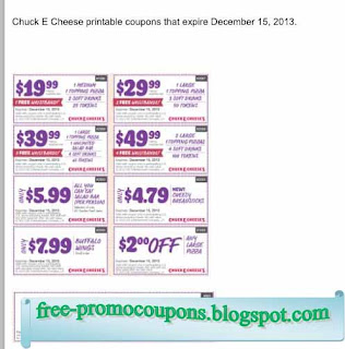 Free Printable Chuck E Cheese Coupons Free Printable Chuck E Cheese Coupons
