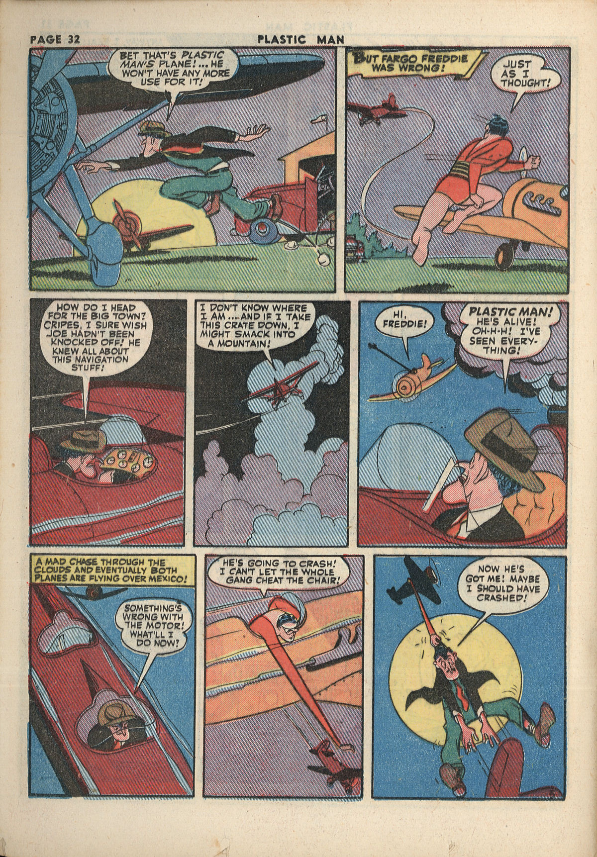 Read online Plastic Man (1943) comic -  Issue #2 - 34