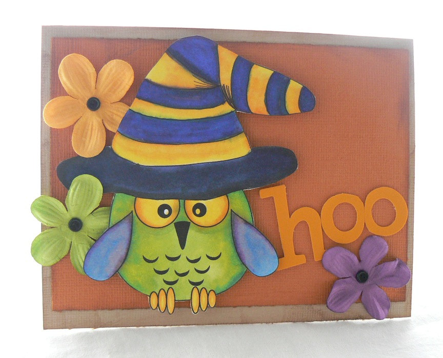 » halloween card Rhoda Design Studio: Halloween Card Challenge