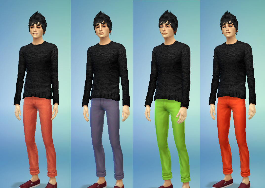 My Sims 4 Blog: Metri Flannel Shirt and Chino Recolors for Males by ...