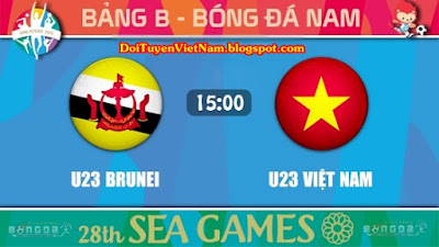 Trực tiếp U23 Việt Nam vs U23 Brunei ● Vòng bảng Seagame 28
